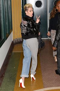 Miley Cyrus Attends the Myspace relaunch at The El Rey Theater in Los Angeles on June 12, 2013