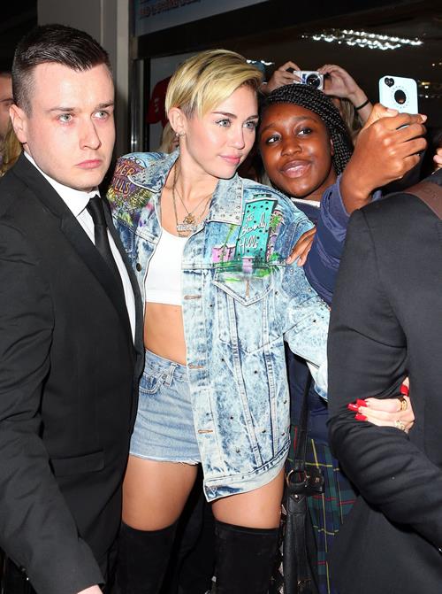 Miley Cyrus in London 9/11/13  