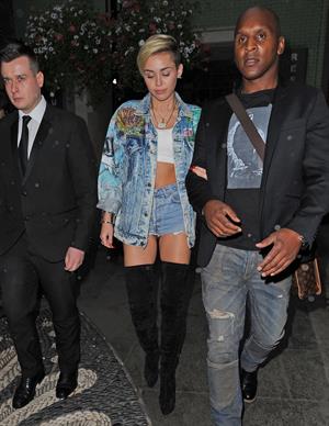 Miley Cyrus in London 9/11/13  
