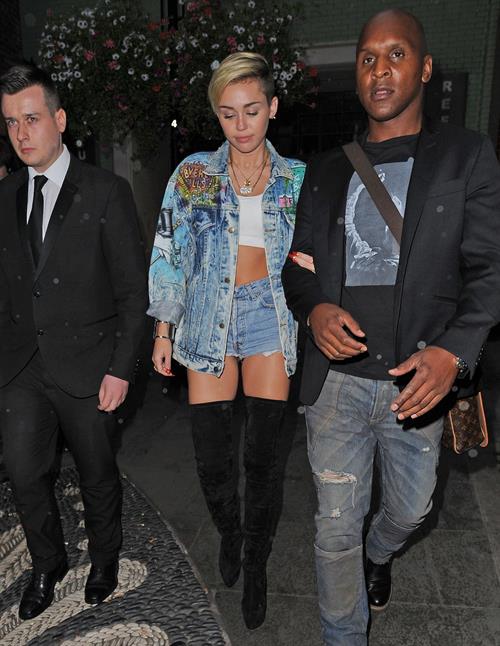 Miley Cyrus in London 9/11/13  