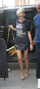 Miley Cyrus Spotted in a Join A Weird Trip T-shirt outside the London Studios in London (18.07.2013) 