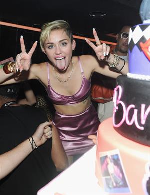 Miley Cyrus – “Bangerz” release party, NYC 10/8/13  