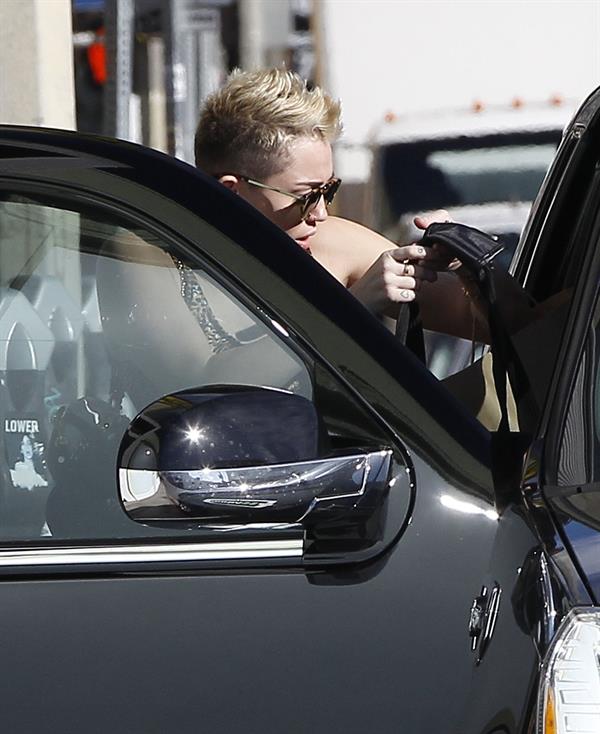 Miley Cyrus out and about in West Hollywood 1/7/13 