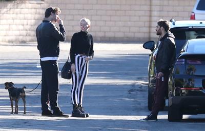 Miley Cyrus leaving a family gathering in Palm Springs 12/26/12 