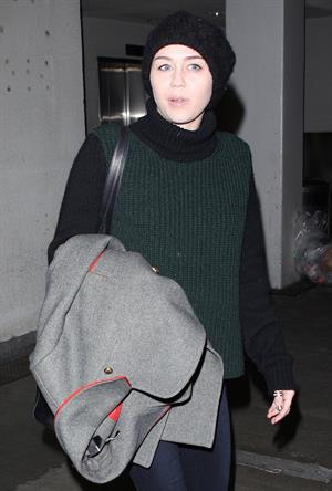 Miley Cyrus LAX airport 11/20/12 