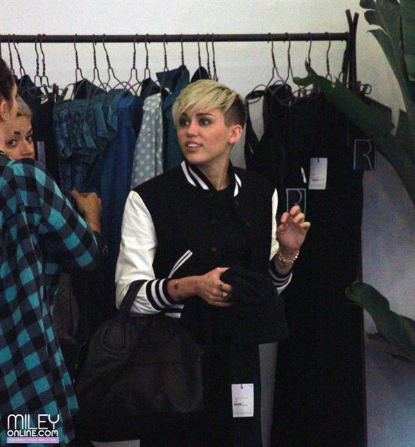 Miley Cyrus shopping at Reformation in West Hollywood 11/9/12