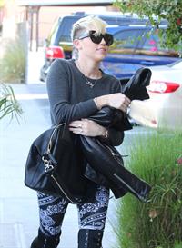 Miley Cyrus out and about in Burbank 10/26/12