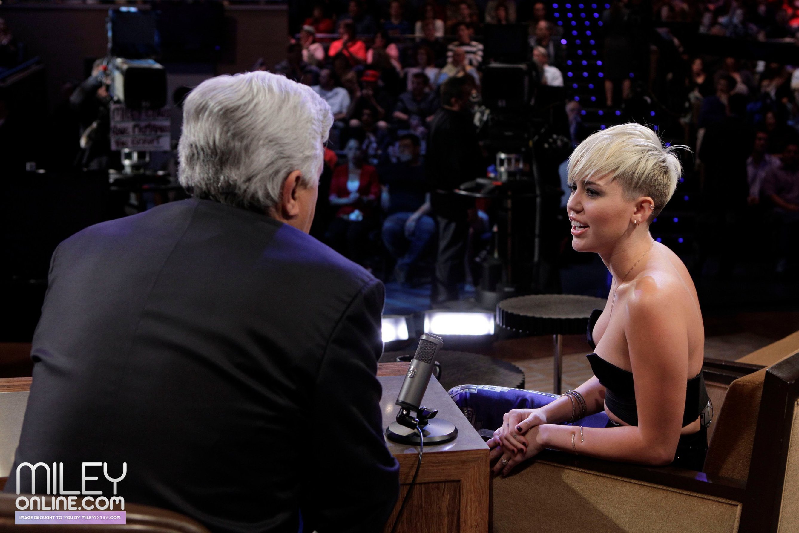 Miley Cyrus on The Tonight Show with Jay Leno 10/12/12 