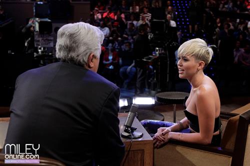 Miley Cyrus Pictures Miley Cyrus on The Tonight Show with Jay Leno 10/12/12