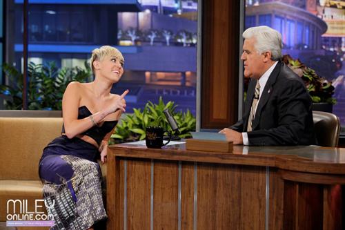 Miley Cyrus Pictures Miley Cyrus on The Tonight Show with Jay Leno 10/12/12