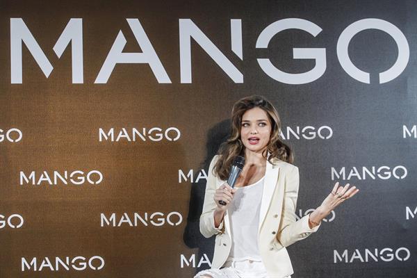 Miranda Kerr introduced as the new Face of Mango in Madrid, Spain 12/11/12 