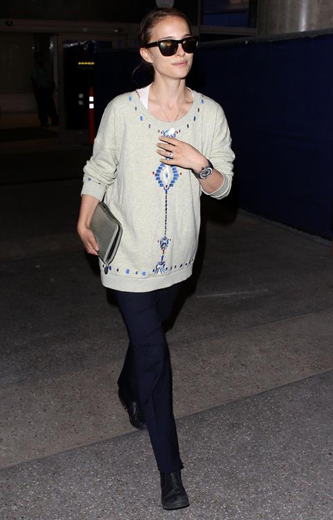 Natalie Portman arrives at LAX Airport - May 30, 2013 