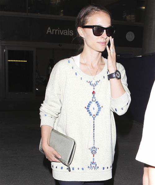 Natalie Portman arrives at LAX Airport - May 30, 2013 