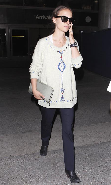 Natalie Portman arrives at LAX Airport - May 30, 2013 
