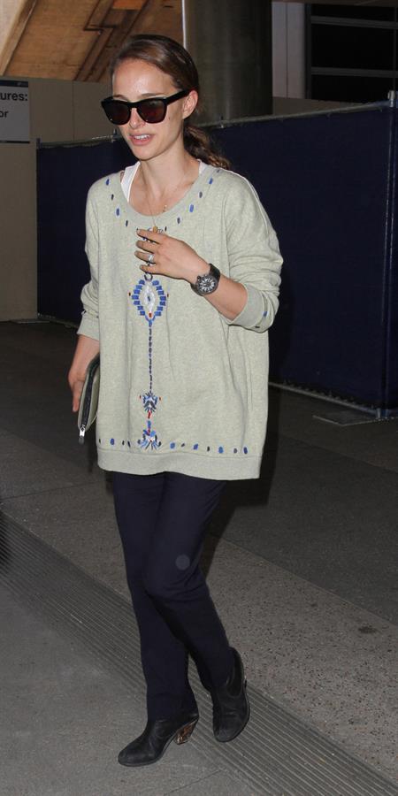 Natalie Portman arrives at LAX Airport - May 30, 2013 