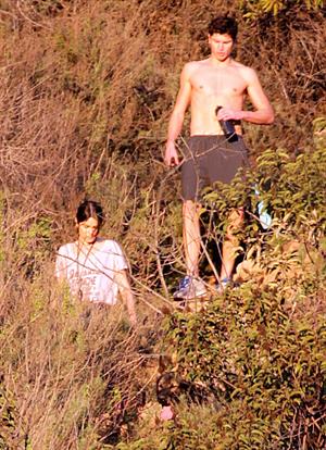 Nikki Reed walking her dogs in the Santa Monica Mountains (03.02.2013) 