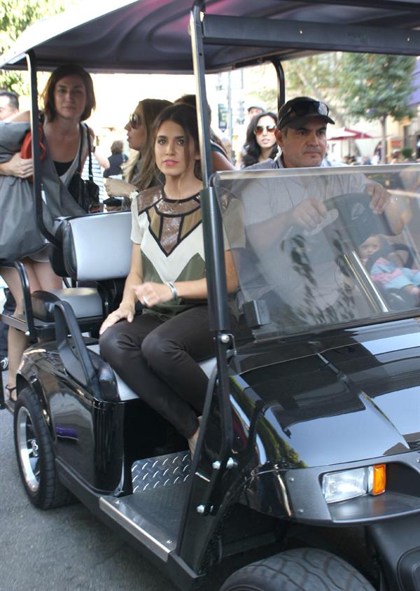 Nikki Reed appears on the set of ''Extra'' at The Grove in LA October 2, 2012 