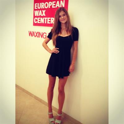 Nina Agdal at European Wax Center for The Natural Brow Powder launch in New York - August 14, 2013 