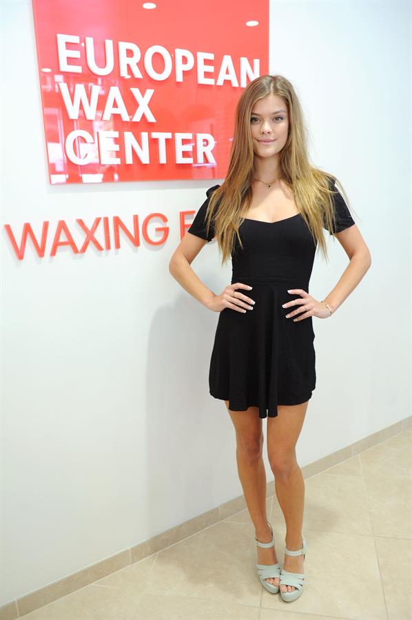 Nina Agdal at European Wax Center for The Natural Brow Powder launch in New York - August 14, 2013 