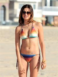 Noureen DeWulf bikini candids at Redondo Beach 10/8/12 