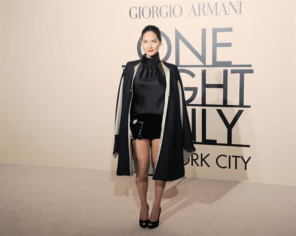 Olivia Munn Armani - One Night Only New York on Oct. 24, 2013 