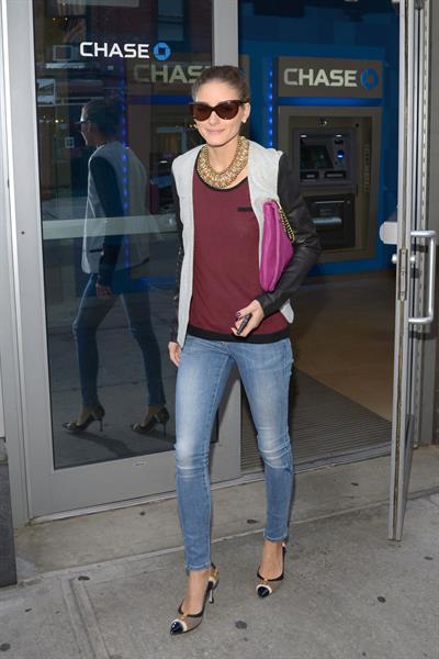 Olivia Palermo Steps out to greet a friend in Brooklyn - September 21, 2012 