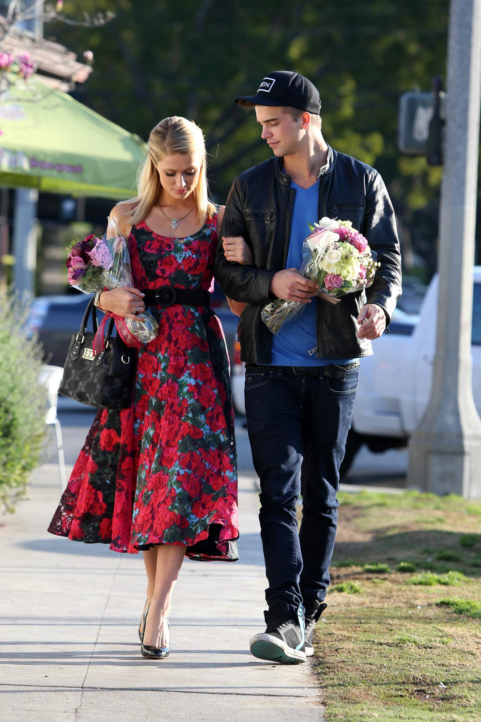 Paris Hilton and River Viiperi get in the mood for Valentine's Day with a romantic shopping trip in LA 2/11/13 