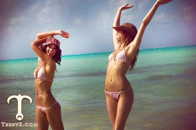 Emily Kugler in a bikini