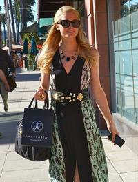 Paris Hilton stops by Anastasia Spa in Beverly Hills, California April 10, 2013 