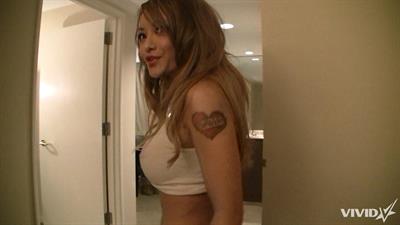 Tila Tequila gets nude and gives a blow job