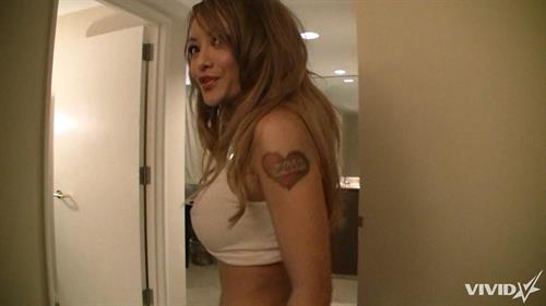 Tila Tequila gets nude and gives a blow job