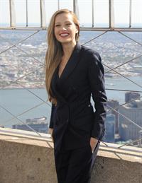 Petra Nemcova Empire State Building in NYC 10/16/12 