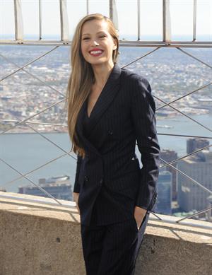 Petra Nemcova Empire State Building in NYC 10/16/12 