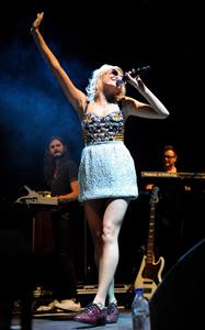 Pixie Lott performs at the V Festival at Hylands Park in Chelmsford - on August 18, 2012