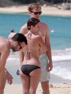 Rachel Bilson on the beach in Barbados 4/16/13 
