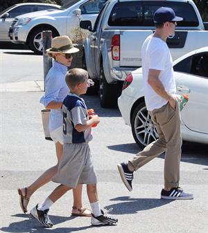 Reese Witherspoon Plays football with husband in Los Angeles (May 11, 2013) 