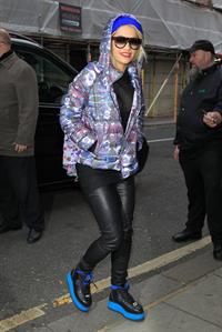 Rita Ora at BBC Radio 2 in West London 11/19/12 