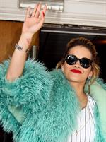 Rita Ora - Arriving to BBC Maida Vale Studios in London August 10, 2012