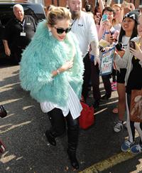 Rita Ora - Arriving to BBC Maida Vale Studios in London August 10, 2012