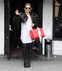Rita Ora - leaving the BBC Maida Vale Studios in London 10 August 2012