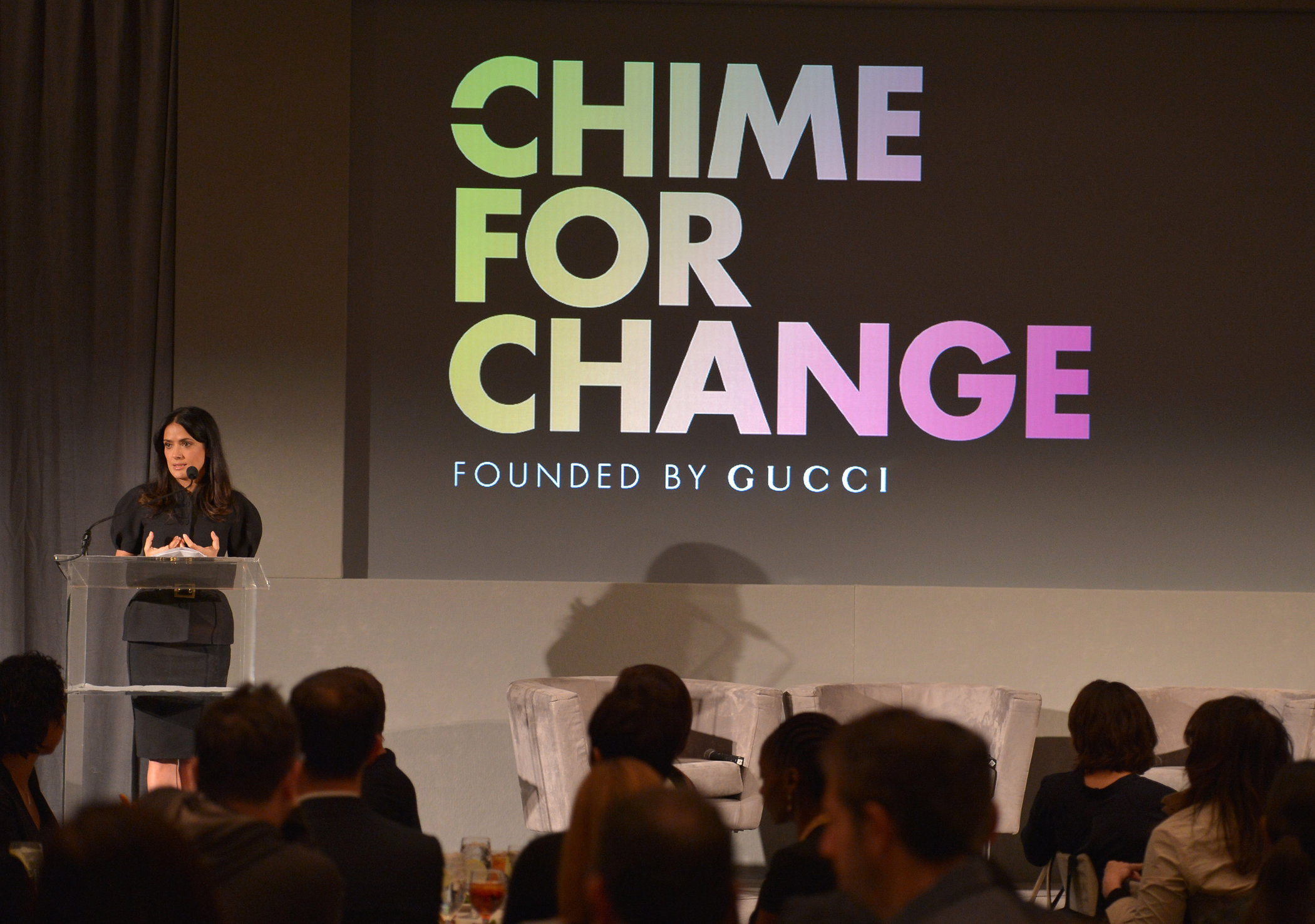Salma Hayek - Chime for Change launch 2/28/13  