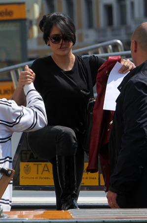 Salma Hayek Visiting the Biennale in Venice May 30, 2013