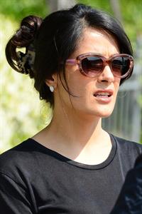 Salma Hayek Visiting the Biennale in Venice May 30, 2013