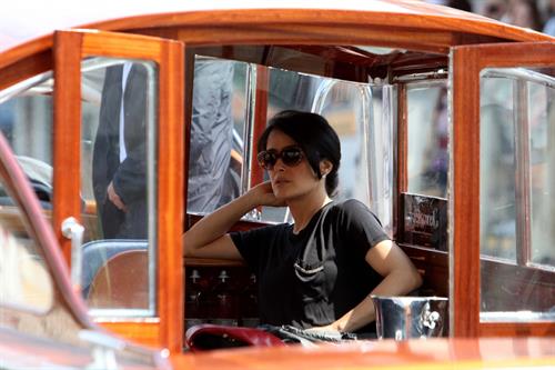 Salma Hayek Visiting the Biennale in Venice May 30, 2013