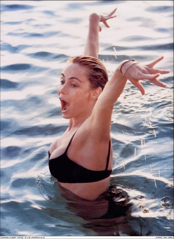 Emmanuelle Béart in a bikini