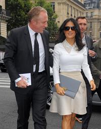 Salma Hayek at the Stella McCartney fashion show at Paris Fashion Week - Sep. 30, 2013 