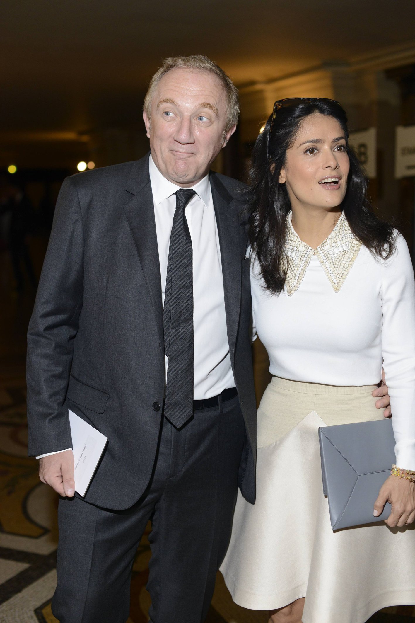 Salma Hayek at the Stella McCartney fashion show at Paris Fashion Week - Sep. 30, 2013 