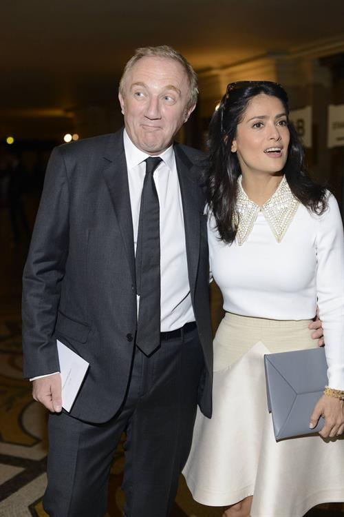Salma Hayek at the Stella McCartney fashion show at Paris Fashion Week - Sep. 30, 2013 