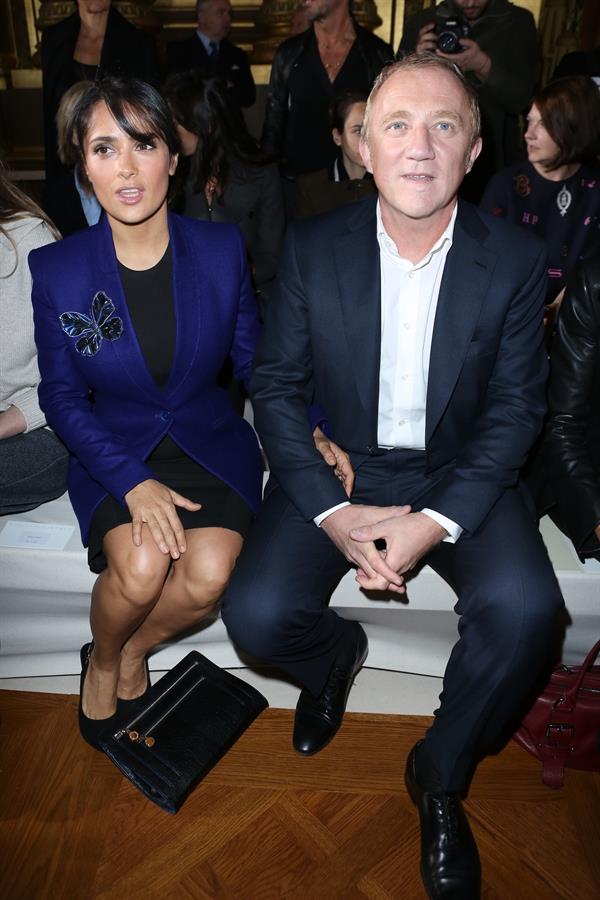 Salma Hayek Stella McCartney fashion show in Paris - October 1, 2012 