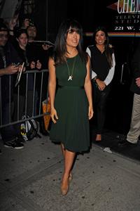 Salma Hayek leaving The Wendy Williams Show in NYC 11.10.12